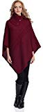 Merry Style Poncho Mujer 2V3T1 (Burdeos, One Size)