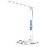 Brandson - Mesa de Escritorio LED de Alta Potencia con Calendario | Lámpara de Mesa LED/de Oficina/Iluminación de Mesa | Calendar Desk Lamp | 3 Colores de luz | Blanco