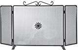 K2Calore KT0557 - Pantalla Salvachispas de hierro forjado (90 x 50 cm), color negro