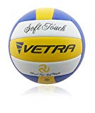 Vetra Voleibol Toque suave Volley Bola funcionario Tamaño 5 Amarillo / Azul / Blanco o Verde / Azul / Blanco al aire libre cubierta playa Gimnasio Juego de Pelota Nueva (Amarillo / Azul / Blanco)
