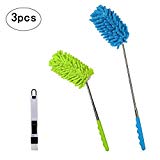 3pcs plumero de microfibra de SEELOK de plumeros para el polvo de cepillo pequeño para polvo, limpiar esquina
