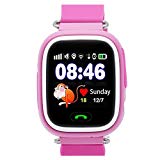 Reloj Inteligente para Niños con GPS, Reloj Inteligente para Niños con Rastreador GPS y Soporte SIM gsm con Pantalla Táctil, Llamadas de Emergencia, Rastreador de Actividad de Chat para Niños y Niñas