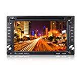 "OCDAY Doble din autoradio Android Radio GPS Navegador para coche Blutooth 6.2"" Pantalla tácti Reproductor apoyo WIFI/RBA/DVD/USB/CD/espejo de pantalla, AUX, control de la rueda de dirección"