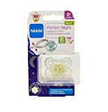 MAM Perfect Noche Glow-in-the-Dark Chupete Con Esterilizable caso del recorrido 0 Meses (Stars) (1 Pack)