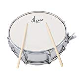 ammoon Caja de Tambor Profesional 14 Pulgadas con el Palillo Correa de Batería para Student Band