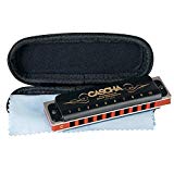CASCHA HH 2025 - Armónica profesional de blues, en Do mayor con estuche y paño de limpieza