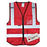 Salzmann 3M Chaleco de Seguridad/Salzmann 3M Chalecos de Trabajo Multibolsillos, hecho con cinta reflectante 3M