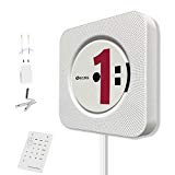 KECAG Reproductor de CD Lectore montar en la pared altavoz Bluetooth Portable