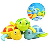 TOYMYTOY 3pcs bebé baño juguetes de natación bañera linda tortuga natación juguetes