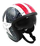 KENROD Casco abierto Jet Sprint Star |Gafas solares incorporadas | Homologado CE |Multicolor |Talla XL