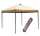 Abba Patio 3 x 3 m Pabellón carpa para jardín desplegable, con bolsa de transporte, Beige