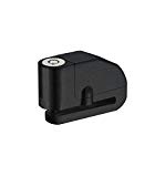 AGPTEK LK303- Candado Bloqueo con Alarma Antirrobo Acero Inoxidable para Moto Motocicleta, Negro