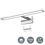 1200LM LED Espejo Baño, 15W Novostella 430 * 135 * 95mm Aplique Baño LED Lámpara Brillante de Espejo, Impermeable IP44 Luz Blanca Fría 6000K, Lámpara Moderna de Cuarto Pared, Voltaje Ancho 100-240V
