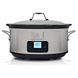 Electrolux ESC7400 Olla de cocción lenta con display digital y 6,8 l de capacidad, 235 W, 6.8 litros, Gris