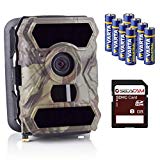 SECACAM HomeVista Full HD Profesional para Exteriores, cámaras de Seguridad Wild Cámara Visión Nocturna 100 ° Gran Angular 12 MP 1080P 0,4 seg Tiempo de Disparo, Detector de Movimiento