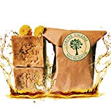 Grüne Valerie® Jabón de Alepo Original 2 x 200g + 40/60% Aceite de Laurel/Aceite de Oliva - Shampoo Jabón PH Valor 8 - Desintoxicantes - producto natural vegano hecho a mano - 6 años de maduración!