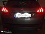 VINSTAR LEDPremium 2X Luces DE MATRICULA LED HOMOLOGADAS E4 308 II MK2 207 CC 3008 2008 208 Crossover CANBUS