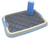 BPS Bandeja Sanitaria de Adiestramiento Inodoro Interior para Perros Aseo Mascotas Plástico 2 Tamaños M/L Color al Azar (M: 49 x 36 x 3 cm) BPS-5703