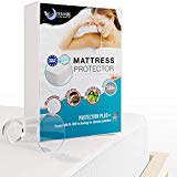Dreamzie ? Protector de Colchón Impermeable 150 x 200 cm - Cubre Colchón Transpirable, Hipoalergénico, Anti-Ácaros Tratamiento Nueva Generacion Bi-Ome: Óptima Protección - Garantia de 15 años