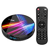 Última 9.0 TV Box ?4GB RAM+32GB ROM? Bqeel Android TV Box RK3318 Quad-Core 64bit Cortex-A53 Soporte 2k*4K, WiFi 2.4G/5G,BT 4.0 , USB 3.0 Smart TV Box