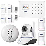KERUI - Kit Sistema de Alarma GSM/SMS Control de marcado automático por CALL/APP(IOS/ANDROID) Pilas Incluida
