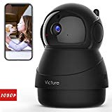 Victure 1080P Cámara IP WiFi,Cámara de Vigilancia FHD con Visión Nocturna,Cámara de Mascota,Detección de Movimiento,Audio de 2 Vías, 2.4GHz WiFi, Compatible con iOS/Android