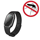 Jinclonder, Mosquito Ultrasónico Pulseras de Cuero repelentes portátiles Pulsera Repelente de Mosquitos