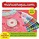 CAJA REGALO de etiquetas personalizadas. INCLUYE código para personalizar y recibir las etiquetas. Etiquetas termoadhesivas y adhesivas para marcar ropa y objetos.