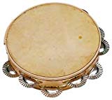 Pandereta Ø25 cm, gallega, doble, sonaja acero inoxidable