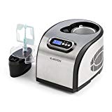 Klarstein Sweet Dreams - Heladera , Máquina de helados , Yogurtera , Compresor , Para helados yogures caseros , 1,5 Litros , Temporizador configurable , Sacabolas de helado , 150 W , plateado