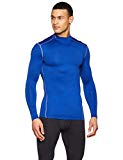 Under Armour UA CG Armour Mock Camiseta de Manga Larga, Hombre, Azul (Royal/Steel 400), L
