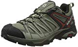 Salomon X Ultra 3 Prime GTX, Zapatillas de Senderismo para Hombre, Verde/Negro (Castor Gray/Shadow/Bossa Nova), 43 1/3 EU