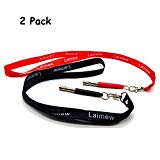 Silbato ultrasónico para perros con cordón y frecuencias ajustables para entrenamiento de perros y control de ladridos, 2 paquetes