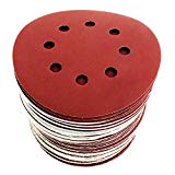 S&R Discos de Lija Velcro 125 mm Papel abrasivo autoadhesivos. 60pzs: Grano cada 10 x 40/60/80/120/180/240 8 agujeros para Lijadora excéntrica