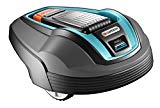 GARDENA Robot cortacésped R40Li - Robot cortacésped con batería, por jardines hasta 400 qm, pendiente máxima hasta 25 %, disco portacuchillas con 3 cuchillas por un corte de césped preciso y cuidadoso