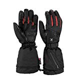 Guantes Calefactables USB Impermeables para Hombres y Mujeres, Guantes de Cuero con USB Recargables Bateria para Esquí de Invierno, Anti-Agua, Lavable, 5V 3000mAh, hasta 2-3.5 h