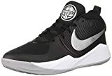 Nike Team Hustle D 9 (GS), Zapatos de Baloncesto Unisex Niños, Multicolor (Black/Metallic Silver/Wolf Grey/White 001), 39 EU