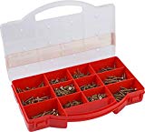 Connex DP8500085 - Estuche con tornillos surtidos (cabeza de Torx, cabeza avellanada, 900 unidades, galvanizados)