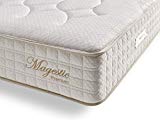 Living Sofa COLCHÓN VISCO MAGESTIC Spring Box Muelle ENSACADO Individual 150x190 cm con 4 CM DE Sistema VISCO Confort Alta Densidad 30 CM Grosor Sistema Multi Progress con 9 Capas