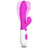 Philotoys 8608684256809 Vibración Dual Impermeable de Manos de Silicona de 30 Frecuencias Masajeador (Morado), Medio