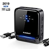 ELEGIANT Transmisor Bluetooth 5.0, Receptor Inalámbrico 2 en 1 Audio HD AptX HD de Baja Latencia con Toslink Óptico/SPDIF para TV Altavoz Estéreo Portátil Auriculares Cascos