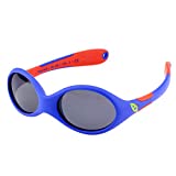 ActiveSol gafas de sol para BEBÉ | NIÑO | 100% protección UV 400 | polarizadas | irrompibles, de goma flexible | 0-24 meses | 18 gramos (Talla S, Cohete)