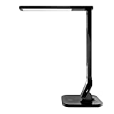 Lámpara Escritorio Usb LED TaoTronics Flexo de Escritorio (4 Modos, 5 Niveles de Brillo, USB 5v/1A para cargar, Temporizador de 60min) para Leer, Estudiar, Cuidado de ojos, Color Negro