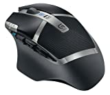 Logitech G602 Ratón Inalámbrico, 2,500 dpi, 11 Botones Programables, Batería de 250h, Memoría Integada, Compatible con PC/Mac, Negro