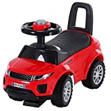 HOMCOM Quad Correpasillos Niño Coche sin Pedales para Bebé Juguete Andador Estilo Carrera con Orador 60x38x42cm
