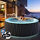 Miweba MSpa - Jacuzzi Hinchable para Exteriores, Incluye LED, 4/6 Personas, 118/138 boquillas, 180/204 x 70 cm, certificación TÜV, 700/900 litros