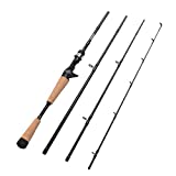 fiblink 4 pieces travel spinning rod