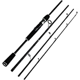 fiblink 4 pieces travel spinning rod